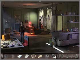 After breaking into Taines apartment Nicole and the detective are sure that they entered the murderers nest - Paris, France, April 15-17, 2008 - Marc Taine's Apartment - April 15-17, 2008 - Art of Murder: Hunt For The Puppeteer - Game Guide and Walkthrough