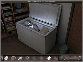 In the new room Nicole finds a freezer and within it a body of the person form the driving license - Paris, France, April 15-17, 2008 - Marc Taine's Apartment - April 15-17, 2008 - Art of Murder: Hunt For The Puppeteer - Game Guide and Walkthrough