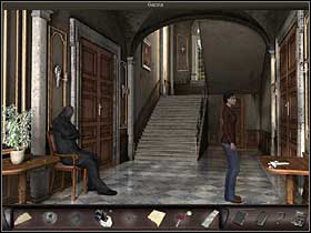 Inside Nicole finds Jack Dupree tied down and gagged - Marseilles, France, April 19, 2008 - Louis Carnots mansion - April 19, 2008 - Art of Murder: Hunt For The Puppeteer - Game Guide and Walkthrough