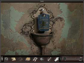 Nicole goes to the aquamarine tenement house looking for water - there is a tap in the arcades (zoom in) - Havana, Cuba, April 20, 2008 - Archive, car; tap in the tenement house - April 20, 2008 - Art of Murder: Hunt For The Puppeteer - Game Guide and Walkthrough