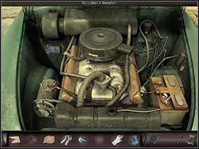 Its time to take the new battery Nicole spotted in the car standing by the archive - Havana, Cuba, April 20, 2008 - Archive, car; tap in the tenement house - April 20, 2008 - Art of Murder: Hunt For The Puppeteer - Game Guide and Walkthrough