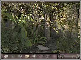 Nicole runs to Montoute and after getting into the large hall and finds the spot where the tree grows - Montoute Mansion, Cuba, April 21, 2008 - Hacienda; Village; Shamans house - April 21, 2008 - Art of Murder: Hunt For The Puppeteer - Game Guide and Walkthrough