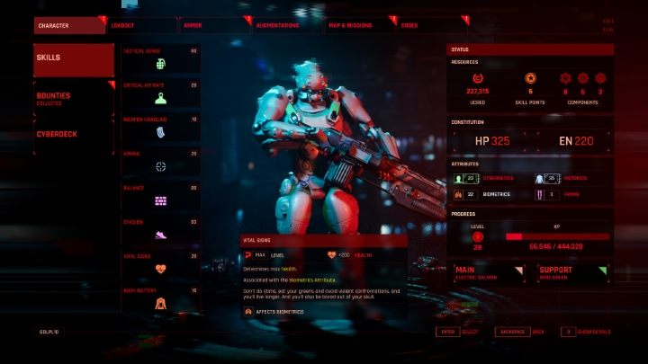 The most important skill for novice players is Vital Signs - The Ascent: Skills - which are the best? - FAQ - The Ascent Guide