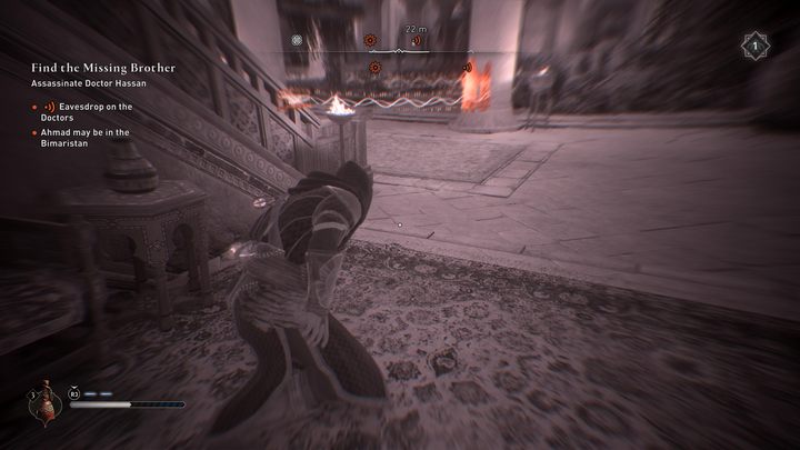 To make sure you've found an important conversation worth eavesdropping on, you can use Eagle Vision - AC Mirage: How to eavesdrop? - AC Mirage: FAQ - AC Mirage Guide