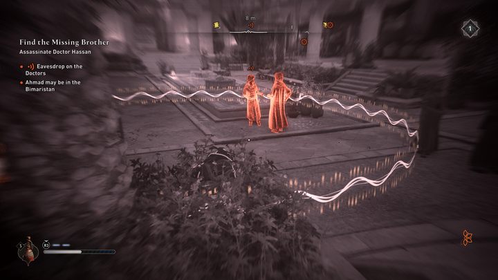 Once you have located the character you want to eavesdrop, sneak up close to them - AC Mirage: How to eavesdrop? - AC Mirage: FAQ - AC Mirage Guide