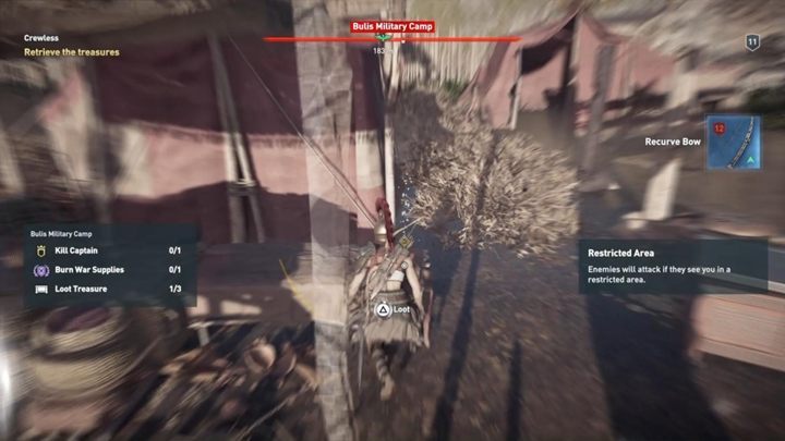 You must enter a military camp that you will find right next door - AC Odyssey: Phokis, Side Quests - Side Quests - Assassins Creed Odyssey Guide