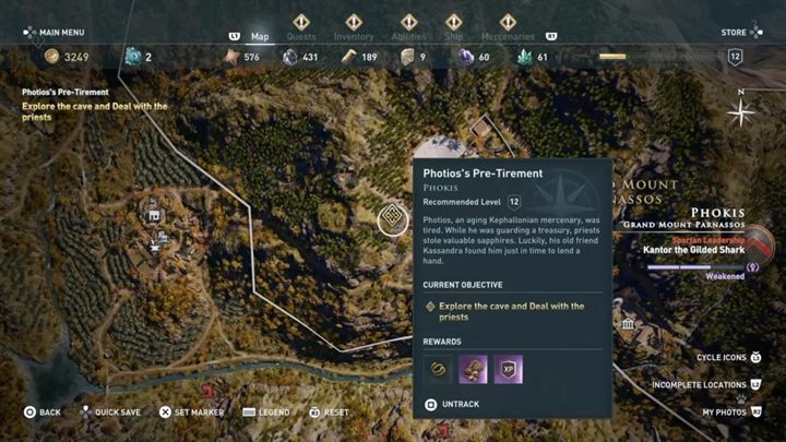 Quest starting location: Area near the Delphi Temple - AC Odyssey: Phokis, Side Quests - Side Quests - Assassins Creed Odyssey Guide