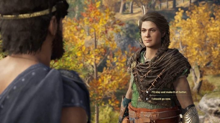 You can instruct Lykaen to kill her, say that violence will not solve anything, or personally kill a woman - AC Odyssey: Phokis, Side Quests - Side Quests - Assassins Creed Odyssey Guide
