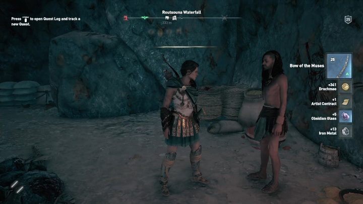 This quest ends after you talk to the man - AC Odyssey: Naxos, Side Quests - Side Quests - Assassins Creed Odyssey Guide