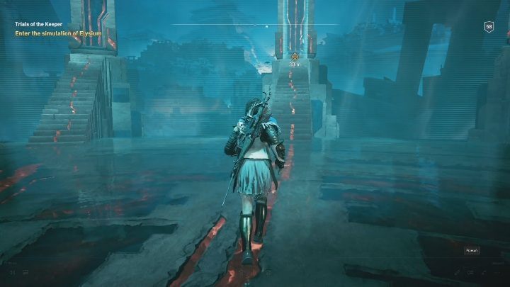 Climb the stairs and enter the first unlocked area - Fields of Elysium - AC Odyssey Fate of Atlantis: The Isu Beckon - Episode 1 - Fields of Elysium - Assassins Creed Odyssey Guide