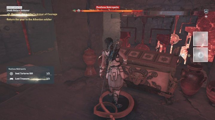 Your task is to collect things from the golden chest - AC Odyssey Fate of Atlantis: Lost and Found - Episode 2 - Torment of Hades - Assassins Creed Odyssey Guide