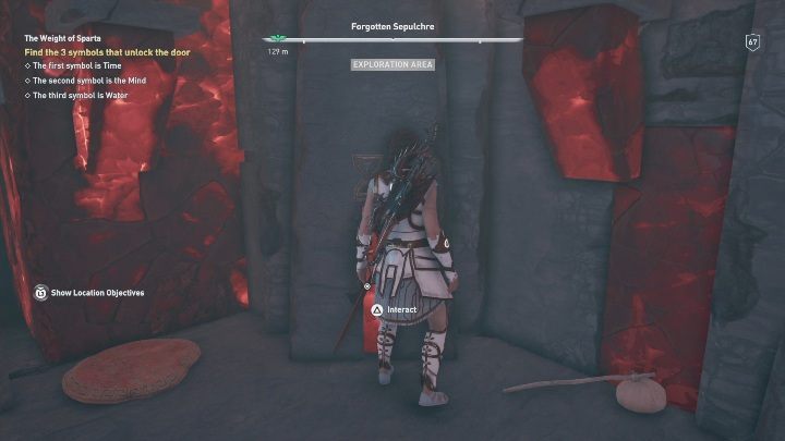In this mission, you have to go to the Forgotten Sepulchre, explore this location and solve a puzzle - AC Odyssey Fate of Atlantis: Lost and Found - Episode 2 - Torment of Hades - Assassins Creed Odyssey Guide
