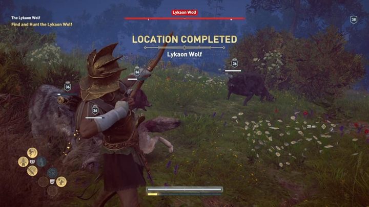 This is a typical fight where you face a lot of enemies - The Lykaon Wolf (Lakonia) - Hunting for Seven Beasts in Assassins Creed Odyssey - Hunting for Seven Beasts - Assassins Creed Odyssey Guide