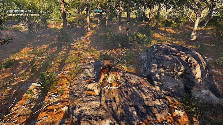 As part of this additional quest, meet a young woman who will tell you about the attack in the forest - AC Odyssey: Where to find Chrysis? - FAQ - Assassins Creed Odyssey Guide