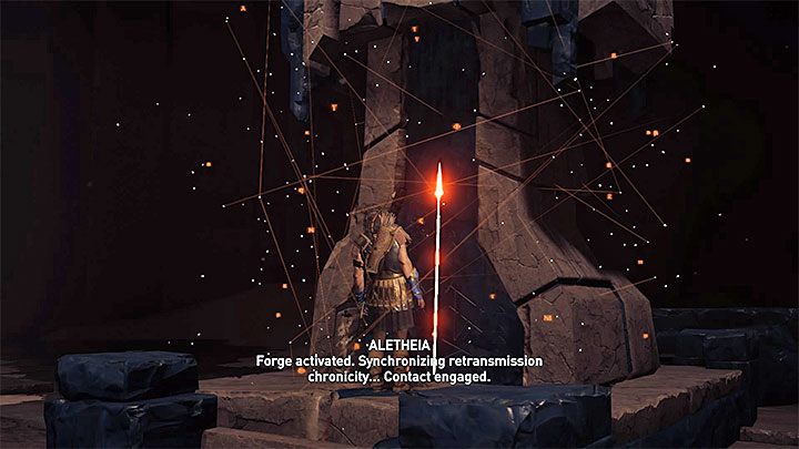 Take your few Mysterious Fragments back to the Ancient Forge of Hephaistos - AC Odyssey: How to upgrade the Spear of Leonidas? - FAQ - Assassins Creed Odyssey Guide