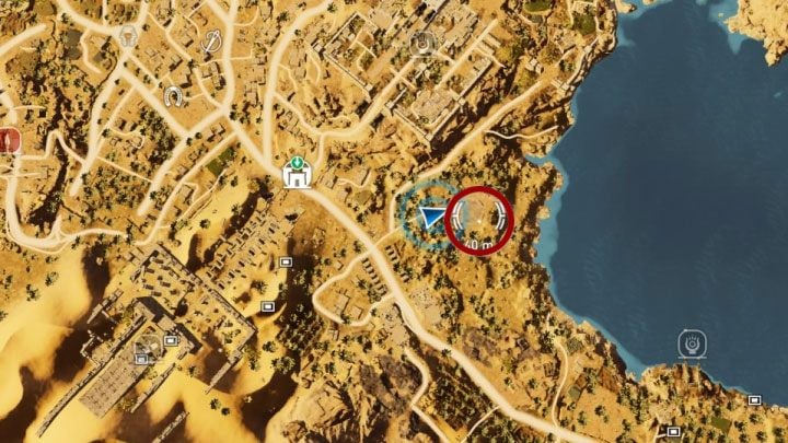 The puzzle is also solved in Siwa - Papyrus Puzzle in Siwa - Papyruses - Assassins Creed Origins Guide
