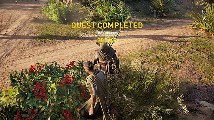 Completing a quest can reward you with a few hundreds or even a few thousands of XP - How to level up fast in Assassins Creed Origins? - FAQ - Assassins Creed Origins Guide