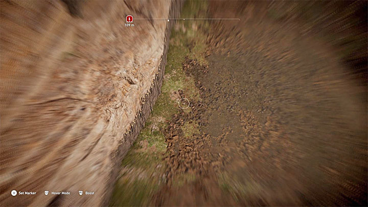 Approach the edge of the arena, but dont jump down just yet - Papyrus Puzzle in Kyrenaika - Papyruses - Assassins Creed Origins Guide