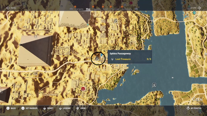 In order to reach this mechanism, you must activate all Stone Circles - there are 12 of them - and collect 50 Silica - Tombs in Giza Walkthrough - Tombs - Assassins Creed Origins Guide