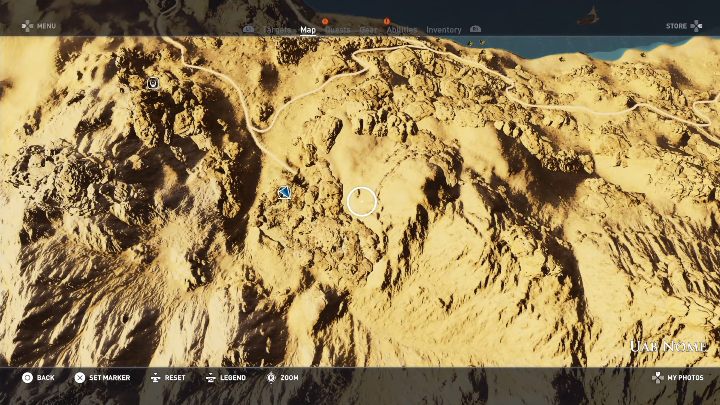 In Uab Nome you can visit one Tomb - Tombs in Uab Nome Walkthrough - Tombs - Assassins Creed Origins Guide