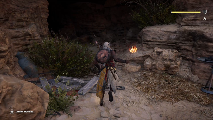 Go around them and reach a passage located vis-a-vis the entrance - Tombs in Uab Nome Walkthrough - Tombs - Assassins Creed Origins Guide