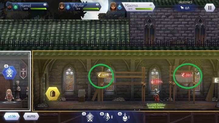 You can avoid direct clashes if there is a barrier in the room or a place where you can hide - How to avoid direct confrontation Assassins Creed Rebellion? - Combat - Assassins Creed Rebellion Guide