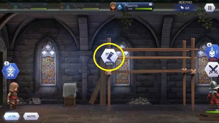 You can also run on the beams using the interaction shown on the screen above - How to avoid direct confrontation Assassins Creed Rebellion? - Combat - Assassins Creed Rebellion Guide