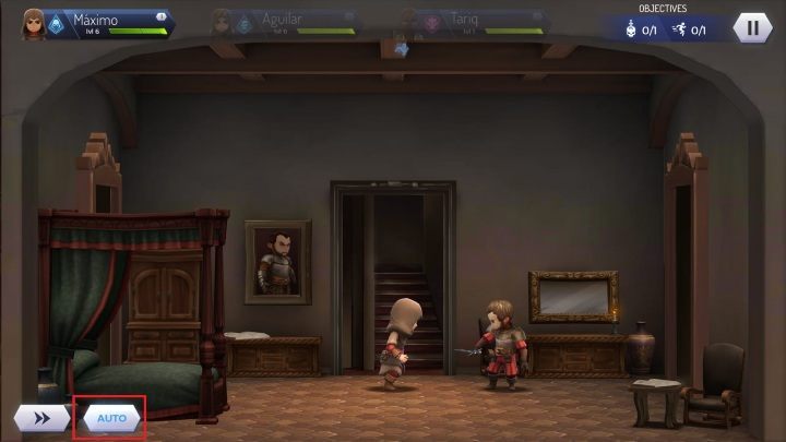 To start the auto mode you have to click on the icon marked on the screenshot above - Auto Mode in Assassins Creed Rebellion - Missions - Assassins Creed Rebellion Guide