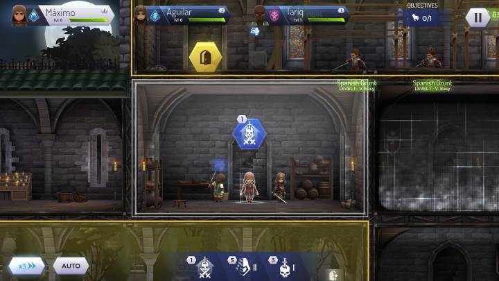 The auto mode can be combined with the acceleration available in the game - Auto Mode in Assassins Creed Rebellion - Missions - Assassins Creed Rebellion Guide