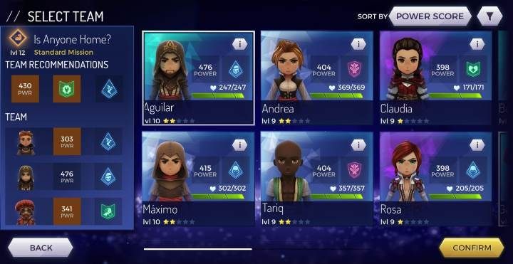 However, if you dont have a hero of a given class, choose a character with similar abilities, e - How to properly choose the team for a mission in Assassins Creed Rebellion? - Team - Assassins Creed Rebellion Guide