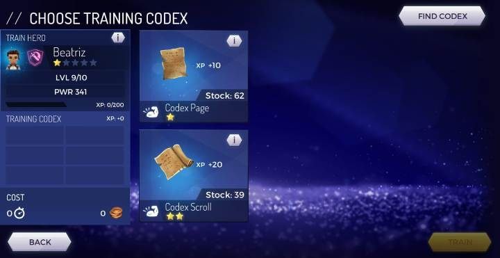 The next step is to choose the resources from which theyll draw their knowledge - Hero stats in Assassins Creed Rebellion - Team - Assassins Creed Rebellion Guide