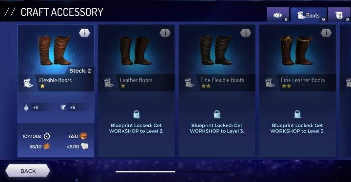 Flexible Boots - Accessories available in the Assassins Creed Rebellion game - Equipment - Assassins Creed Rebellion Guide