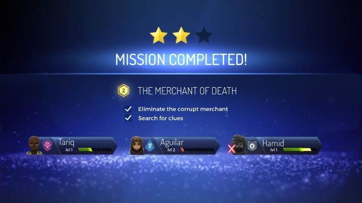 If one or two teammates die, the number of stars will be affected - Mission failed in Assassins Creed Rebellion - what now? - Basics - Assassins Creed Rebellion Guide