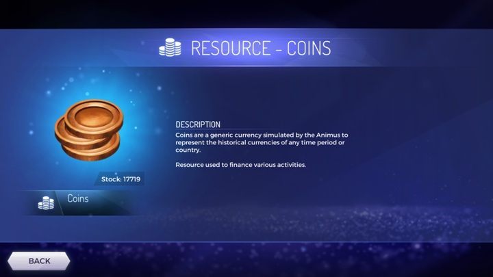 Coins are used to create any upgrades available in the game - What type of resources are available in the Assassins Creed Rebellion? - Currency and Shop - Assassins Creed Rebellion Guide