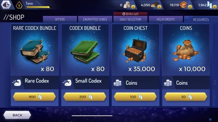 Helix points are used to buy raw materials, DNA fragments and chests - What type of resources are available in the Assassins Creed Rebellion? - Currency and Shop - Assassins Creed Rebellion Guide
