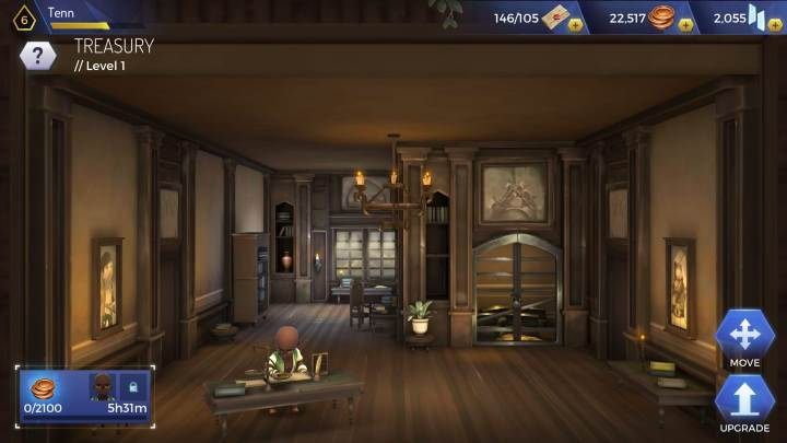 Treasury is a room that you can unlock at level 4 of experience - Raw materials for the construction of the Headquarters in AC Rebellion - Headquarters - Assassins Creed Rebellion Guide