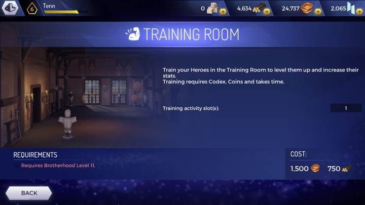 In order to expand the room, you must, of course, have a basic version of the building available - Refining headquarters rooms in Assassins Creed Rebellion - Headquarters - Assassins Creed Rebellion Guide