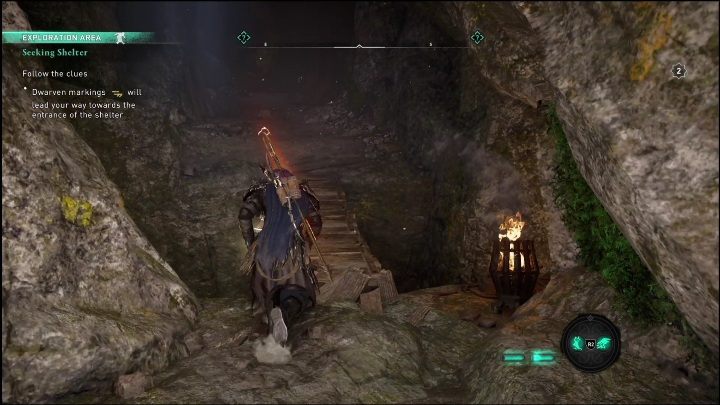This shelter is located underground - AC Valhalla Dawn of Ragnarok: Seeking Shelter - Walkthrough - Assassins Creed Valhalla Guide and Walkthrough