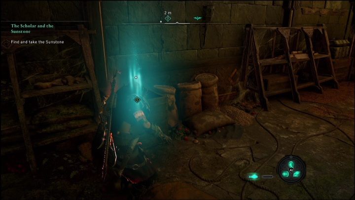 The sunstone can be found in the building - AC Valhalla Dawn of Ragnarok: The Scholar and the Sunstone - Walkthrough - Assassins Creed Valhalla Guide and Walkthrough