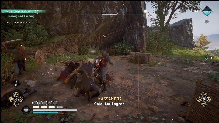 There are enemies outside that have to be dealt with - AC Valhalla Crossover Stories: Tossing and Turning - Main missions - Assassins Creed Valhalla Guide and Walkthrough