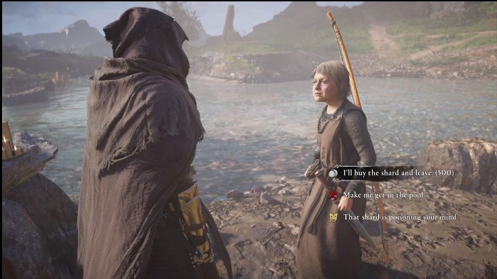 When you come out of the cave you will see the woman who took the shard - AC Valhalla Crossover Stories: Counting Sheep - all shards - Main missions - Assassins Creed Valhalla Guide and Walkthrough