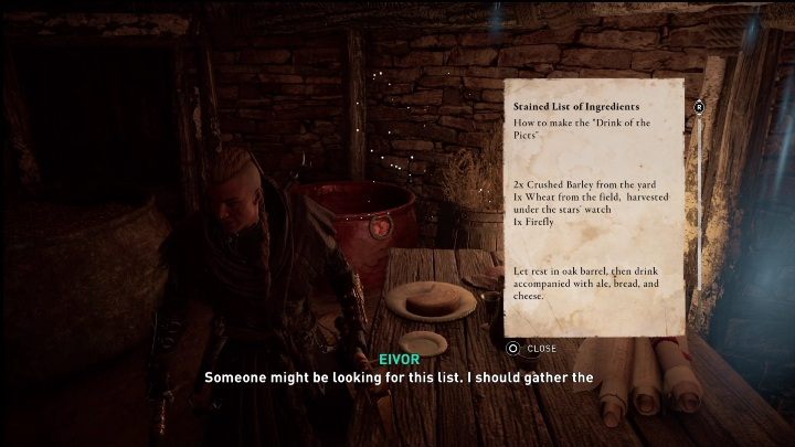 Once the conversation ends, enter the hut nearby - AC Valhalla Crossover Stories: The Drink of the Picts - Side missions - Assassins Creed Valhalla Guide and Walkthrough