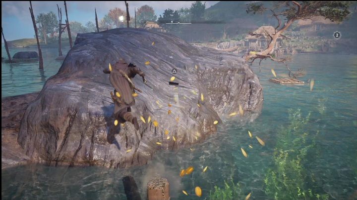 End: The design will stop on a huge rock, right next to the shore - AC Valhalla Crossover Stories: Flaying Papers - Isle of Skye - locations - Secrets and Collectibles - Assassins Creed Valhalla Guide and Walkthrough