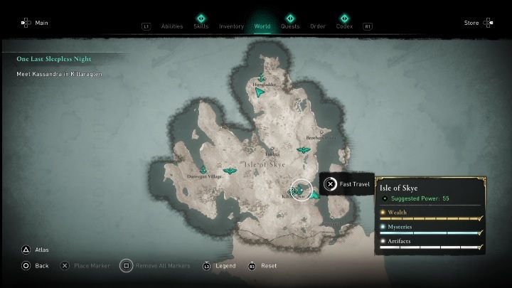 The mission will begin when you reach Kiltaraglen - AC Valhalla Crossover Stories: One Last Sleepless Night - Main missions - Assassins Creed Valhalla Guide and Walkthrough