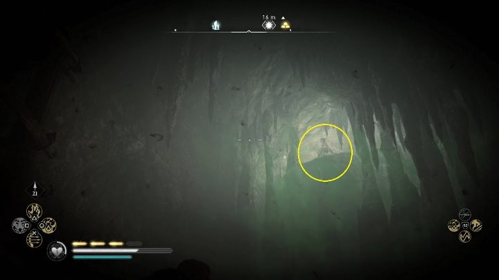 Location of the totem: to get to the totem you have to enter the cave - Assassins Creed Valhalla: Cursed symbol - Snotinghamscire secrets, locations - Snotinghamscire - Assassins Creed Valhalla Guide and Walkthrough
