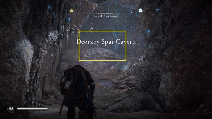 The first thing you have to do is to jump into the cave - Assassins Creed Valhalla: Treasure of Britain - Snotinghamscire secrets - Snotinghamscire - Assassins Creed Valhalla Guide and Walkthrough