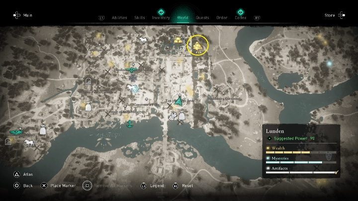 You will find the mask in the northern part of the city - Assassins Creed Valhalla: Gear - Lunden secrets, locations - Lunden - Assassins Creed Valhalla Guide and Walkthrough