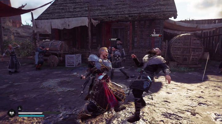 You have to fight two opponents at the same time, so try to focus on one enemy and then finish off the other - AC Valhalla Wrath of the Druids: Flann over Ireland - Walkthrough - Assassins Creed Valhalla Guide and Walkthrough