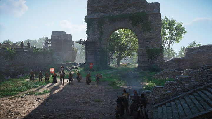Eadwyn and her guards will appear at Evinghou Tower - Assassins Creed Valhalla: Blood from a Stone - Oxenefordscire - Assassins Creed Valhalla Guide and Walkthrough