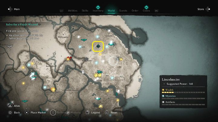 Acha saw Hunwald take the old Roman route to the north, to a place where he often stayed with his father - Assassins Creed Valhalla: Salve for a Fresh Wound - Lincolnscire - Assassins Creed Valhalla Guide and Walkthrough